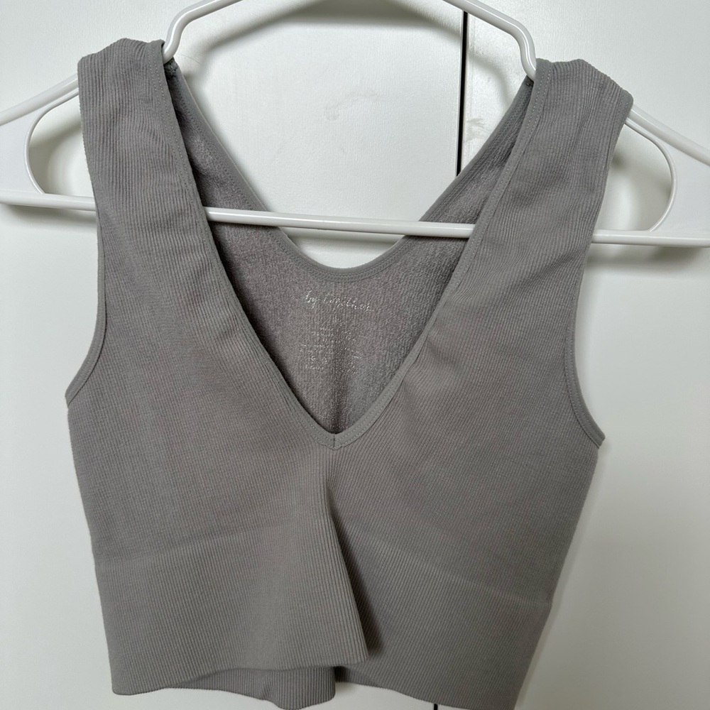 Deep V Knit Tank Top